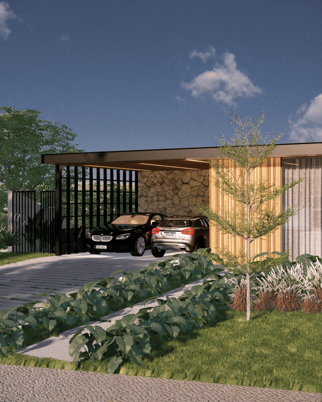 Projeto de arquitetura, casa em condomínio em Terras da Alvorada em Itupeva, 300 m²