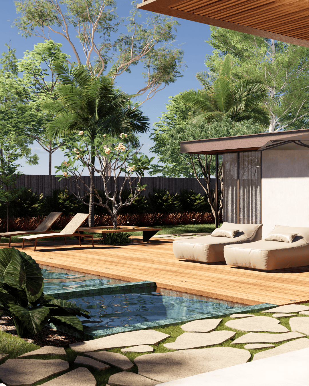 Projeto de arquitetura residencial de casa térrea no Condomínio Jardim Atenas Malota, em Jundiaí. Arquitetura moderna, funcional e pensada para o conforto da família.